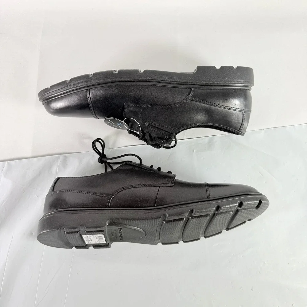 Bostonian‎ Luglite Cap Men's Size 10 M Black Leather Waterproof Dress Shoes New